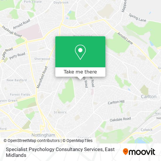 Specialist Psychology Consultancy Services map