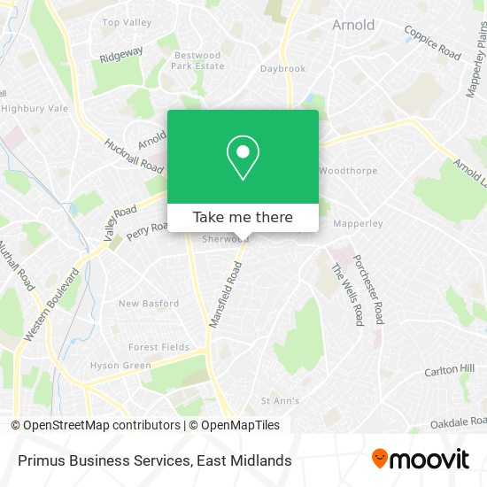 Primus Business Services map