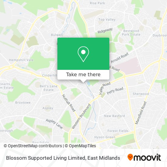 Blossom Supported Living Limited map