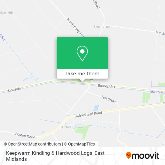Keepwarm Kindling & Hardwood Logs map