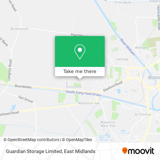 Guardian Storage Limited map