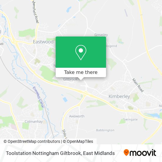 Toolstation Nottingham Giltbrook map