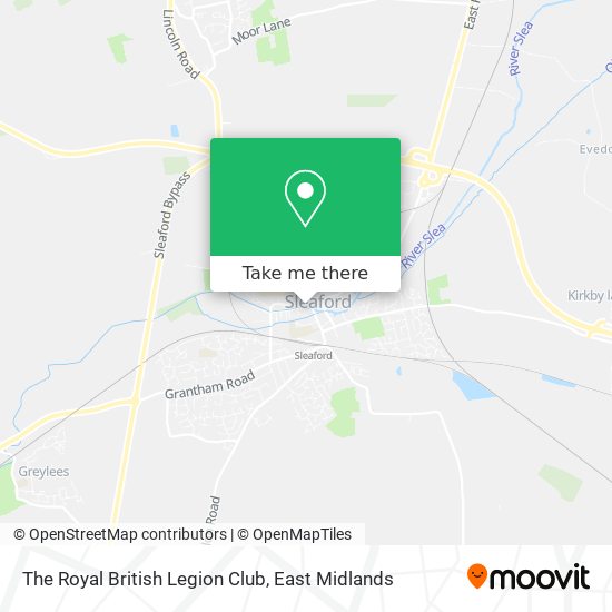 The Royal British Legion Club map