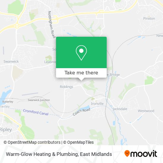 Warm-Glow Heating & Plumbing map