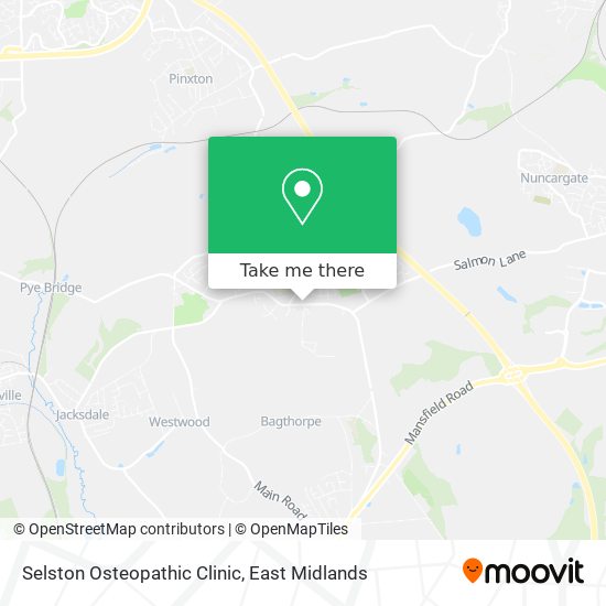 Selston Osteopathic Clinic map