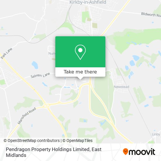 Pendragon Property Holdings Limited map