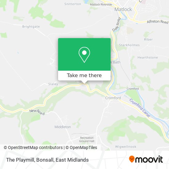 The Playmill, Bonsall map