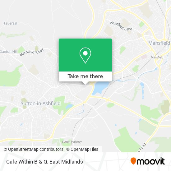 Cafe Within B & Q map