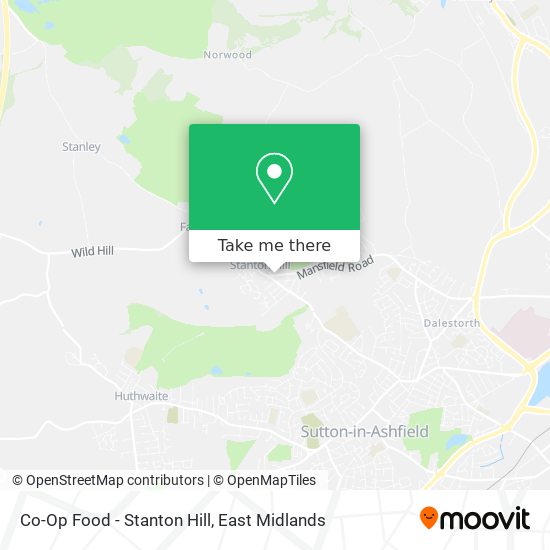 Co-Op Food - Stanton Hill map