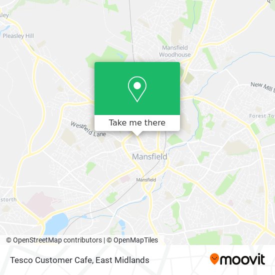 Tesco Customer Cafe map