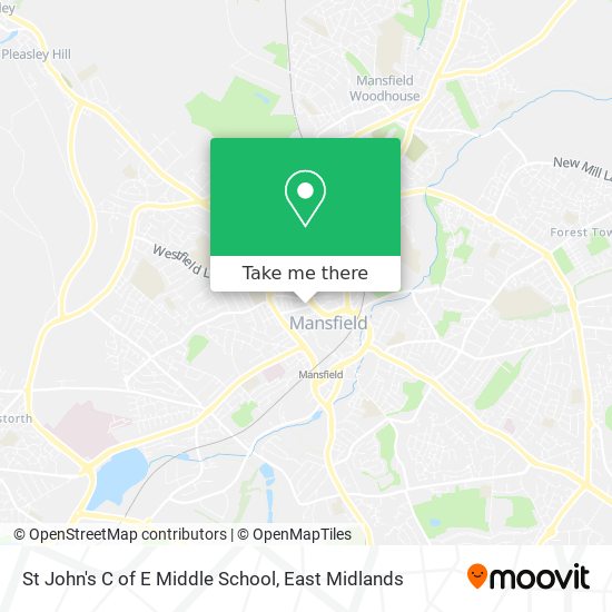 St John's C of E Middle School map