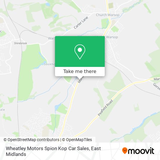 Wheatley Motors Spion Kop Car Sales map