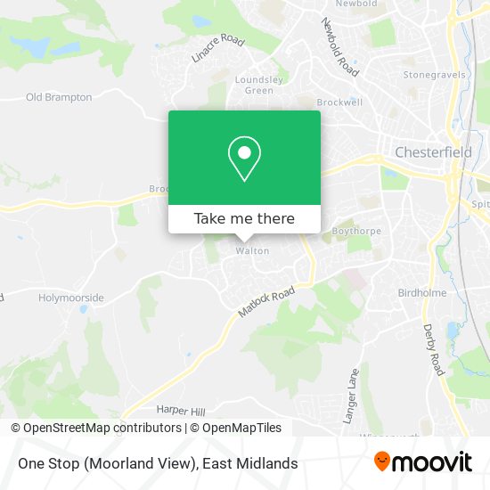 One Stop (Moorland View) map