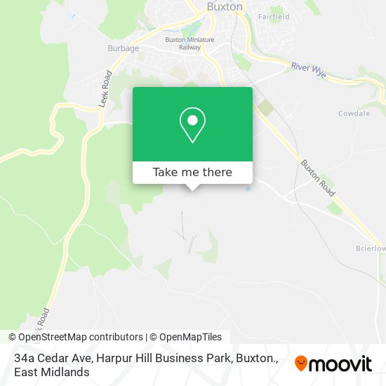 34a Cedar Ave, Harpur Hill Business Park, Buxton. map