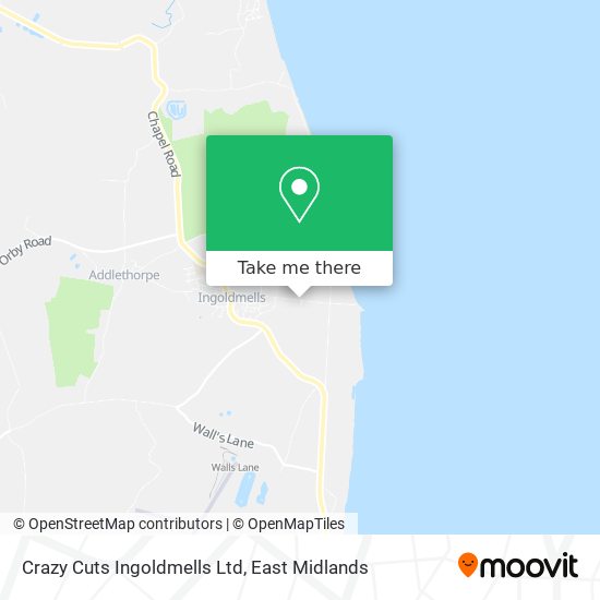 Crazy Cuts Ingoldmells Ltd map