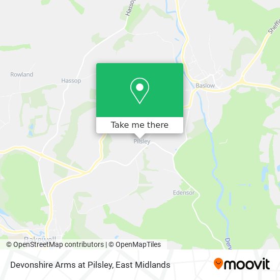 Devonshire Arms at Pilsley map