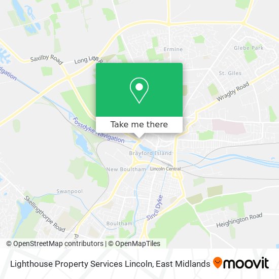 Lighthouse Property Services Lincoln map