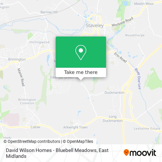 David Wilson Homes - Bluebell Meadows map
