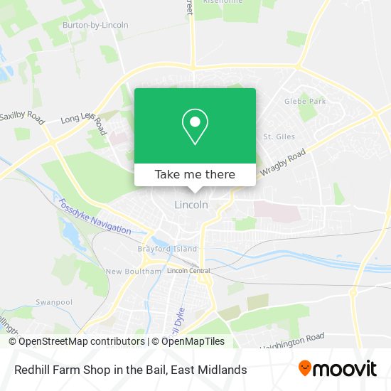 Redhill Farm Shop in the Bail map