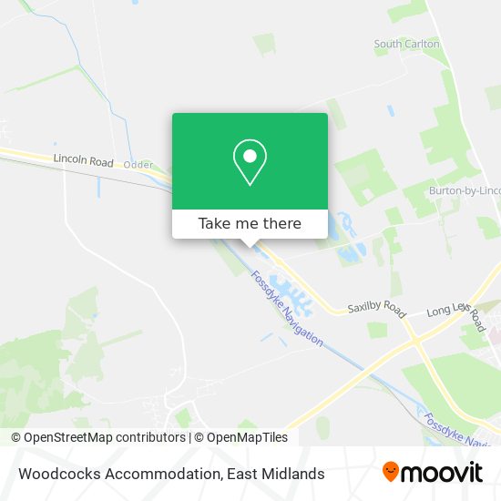 Woodcocks Accommodation map