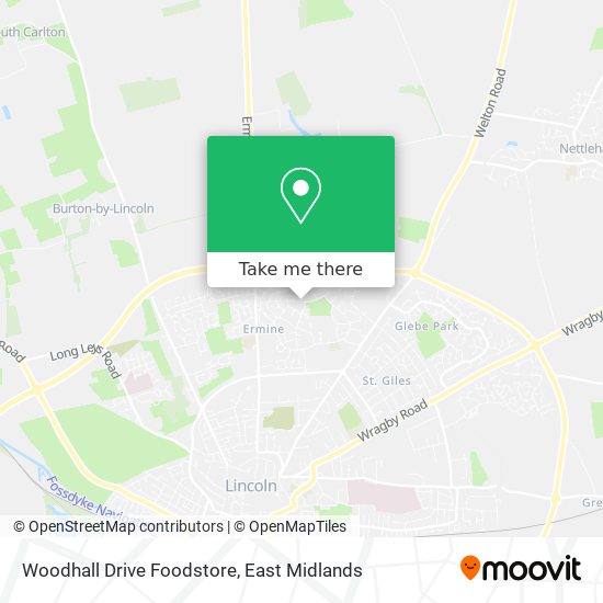 Woodhall Drive Foodstore map