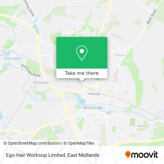 Ego Hair Worksop Limited map