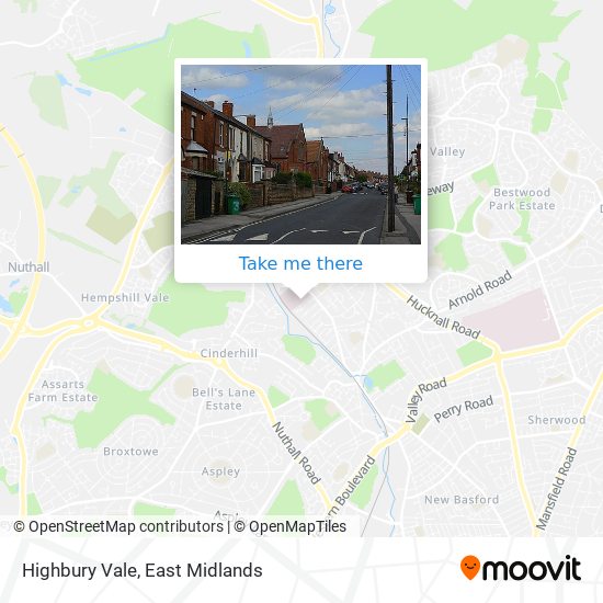 Highbury Vale map