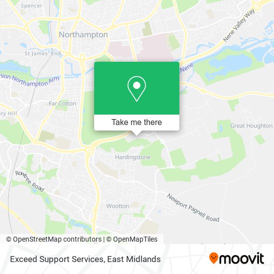 Exceed Support Services map