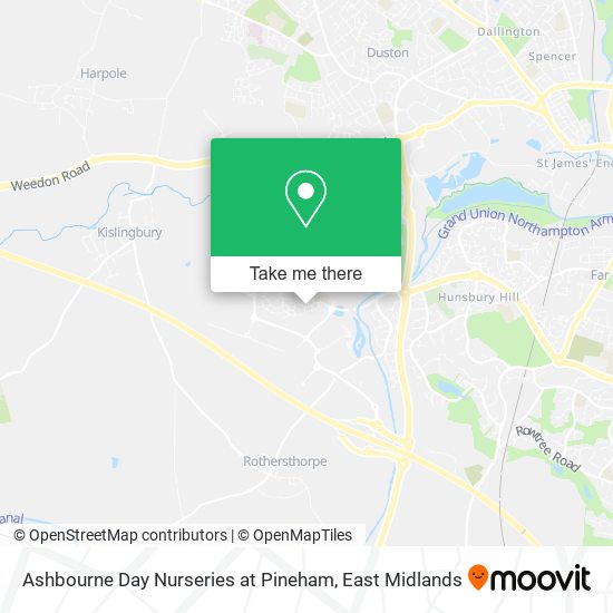 Ashbourne Day Nurseries at Pineham map