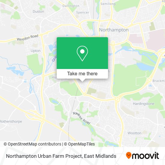 Northampton Urban Farm Project map