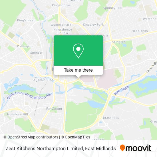 Zest Kitchens Northampton Limited map