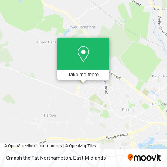 Smash the Fat Northampton map
