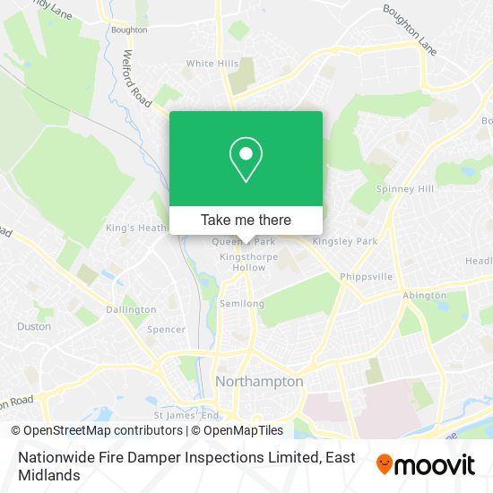Nationwide Fire Damper Inspections Limited map