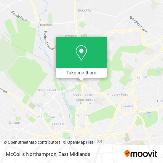 McColl's Northampton map