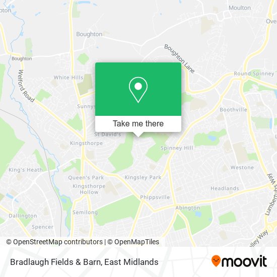 Bradlaugh Fields & Barn map