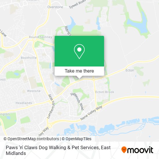 Paws 'n' Claws Dog Walking & Pet Services map