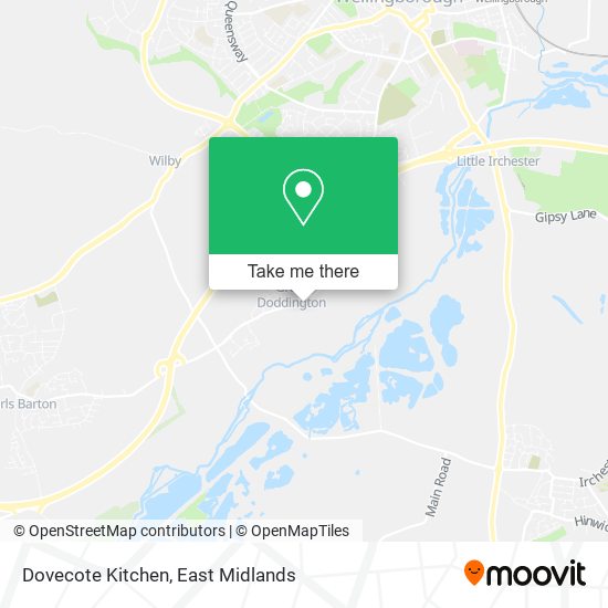 Dovecote Kitchen map