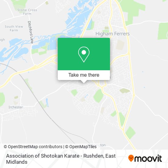 Association of Shotokan Karate - Rushden map