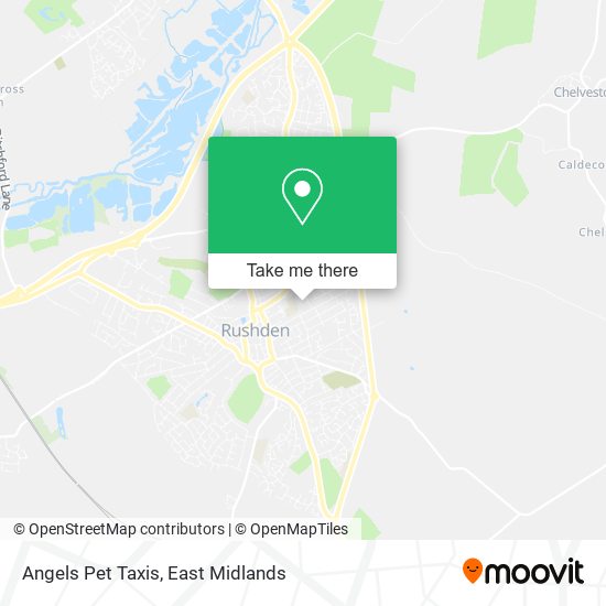 Angels Pet Taxis map