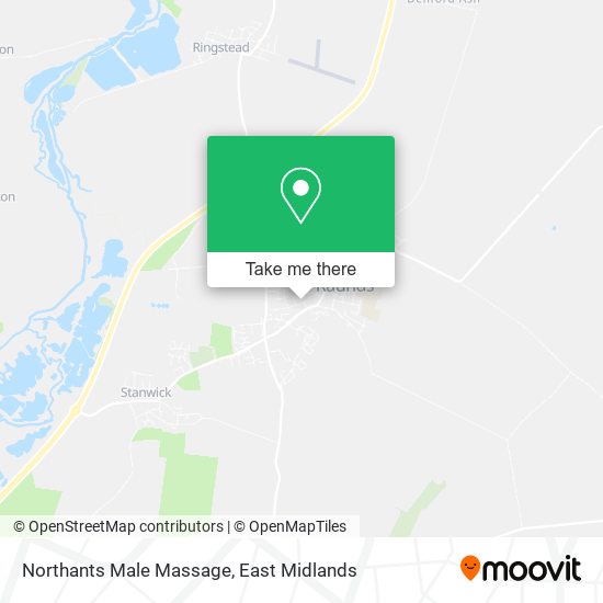 Northants Male Massage map
