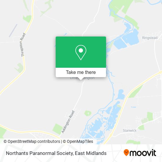 Northants Paranormal Society map