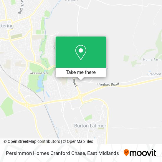 Persimmon Homes Cranford Chase map