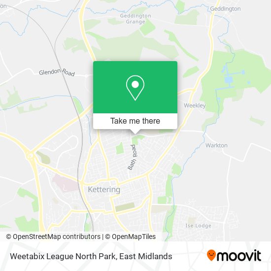 Weetabix League North Park map
