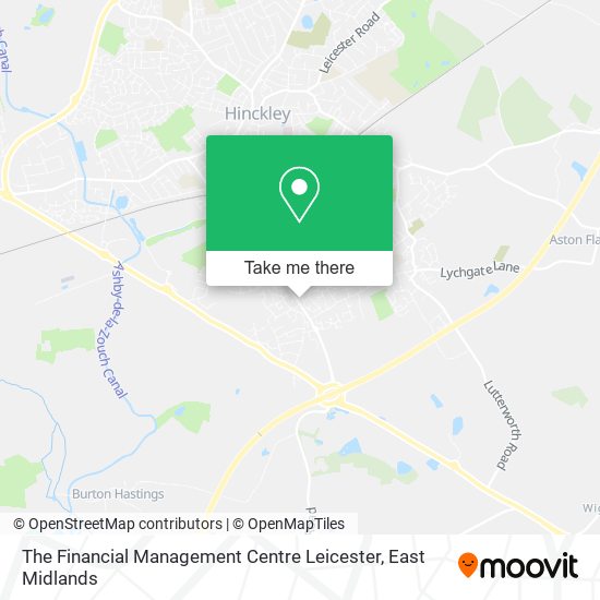 The Financial Management Centre Leicester map