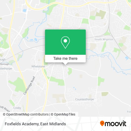 Foxfields Academy map