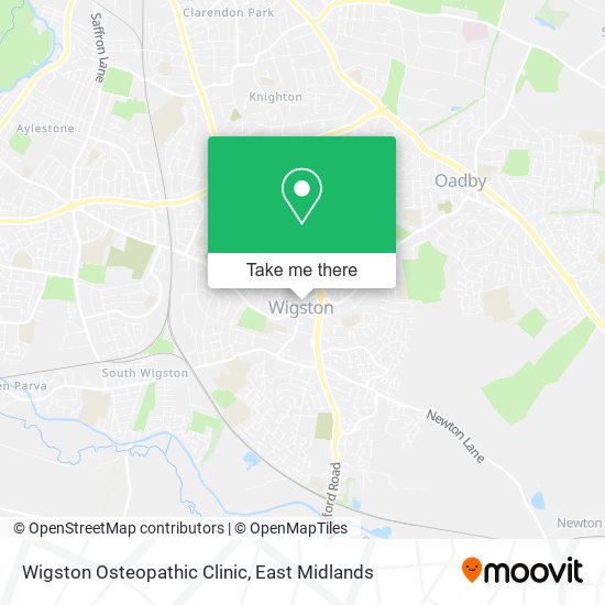 Wigston Osteopathic Clinic map
