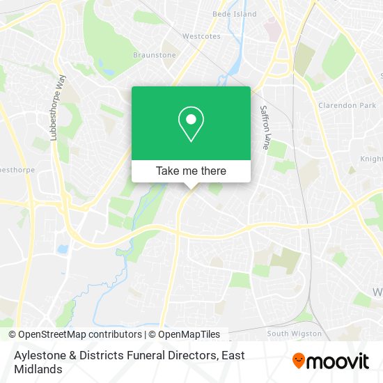 Aylestone & Districts Funeral Directors map