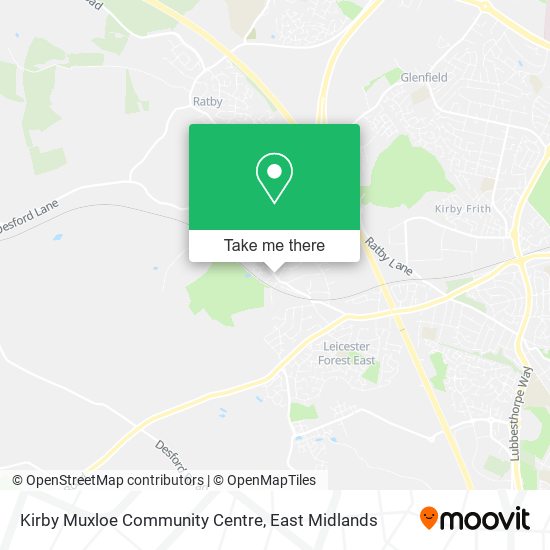 Kirby Muxloe Community Centre map