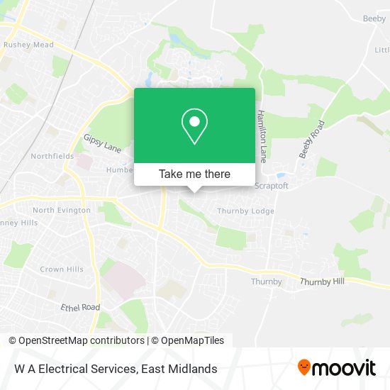 W A Electrical Services map