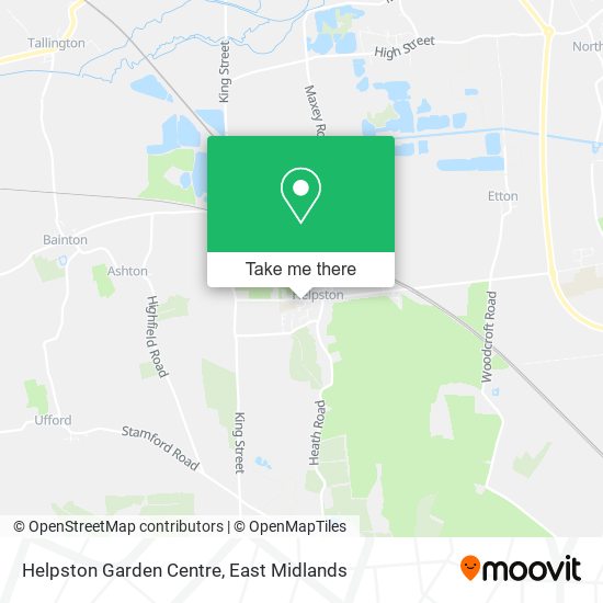 Helpston Garden Centre map
